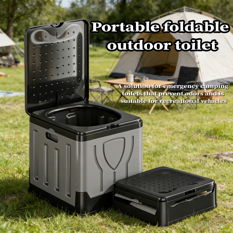 Outdoor Hunting Toilet - New portable jungle camping mobile toilet