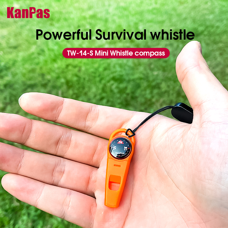 Outdoor Hunting Guide - Kanpas Sport Whistle w. Compass,magnifier/luminous design