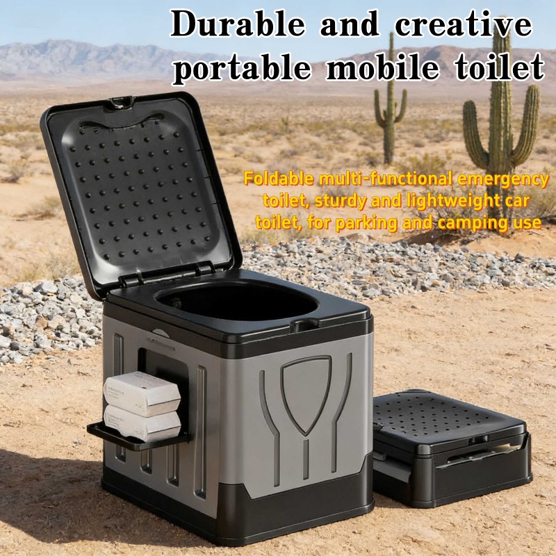 Outdoor Hunting Toilet - Portable car folding toilet jungle camping