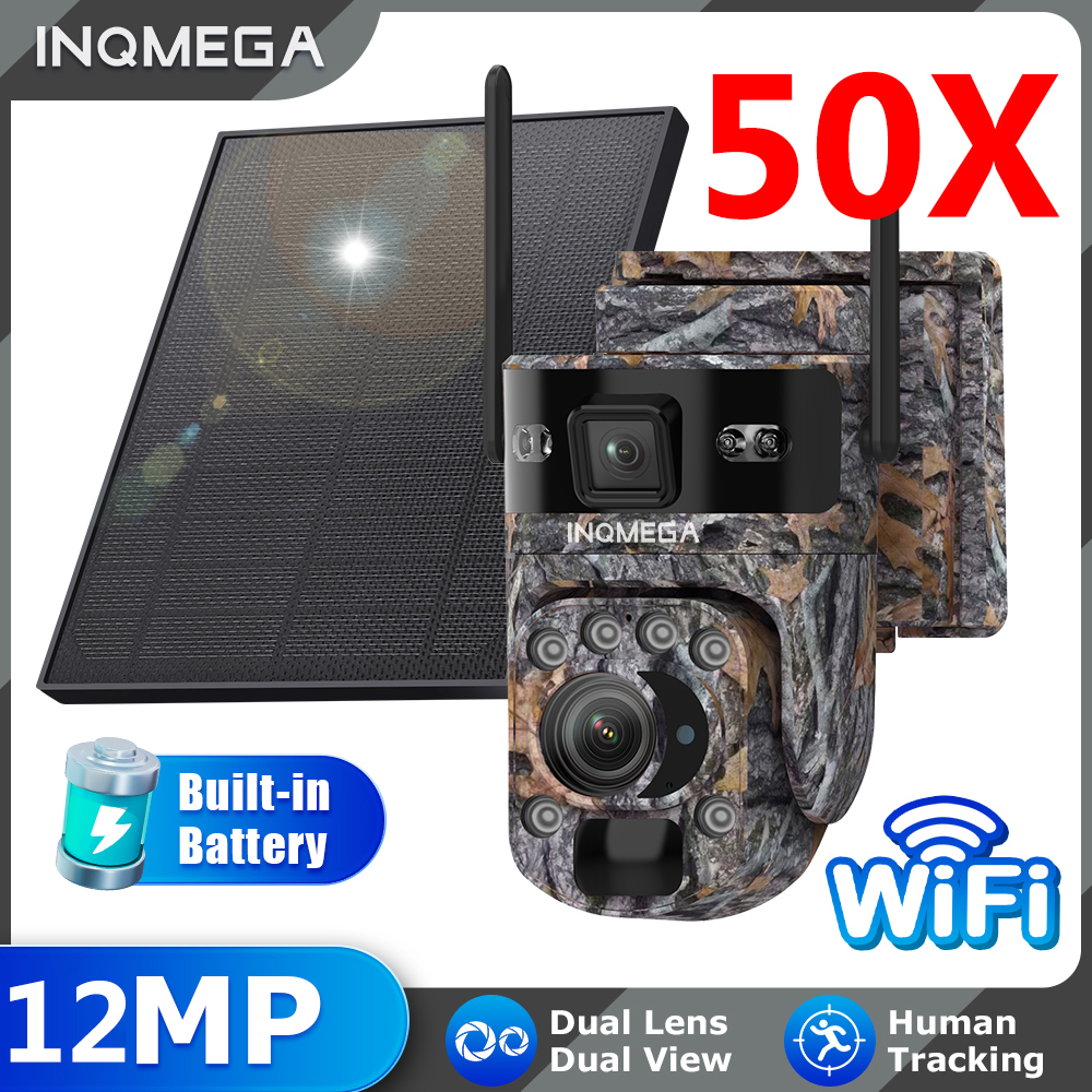Trail Camera Infrared - INQMEGA 50X Zoom Trail Cameras Solar