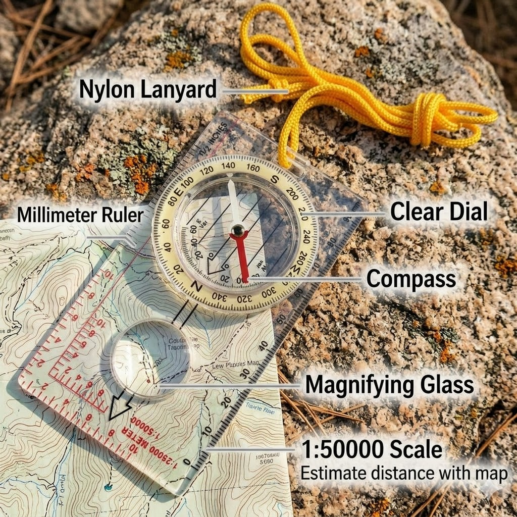 Durable Map Reading Compass wi - Outdoor Hunting Guide review and price