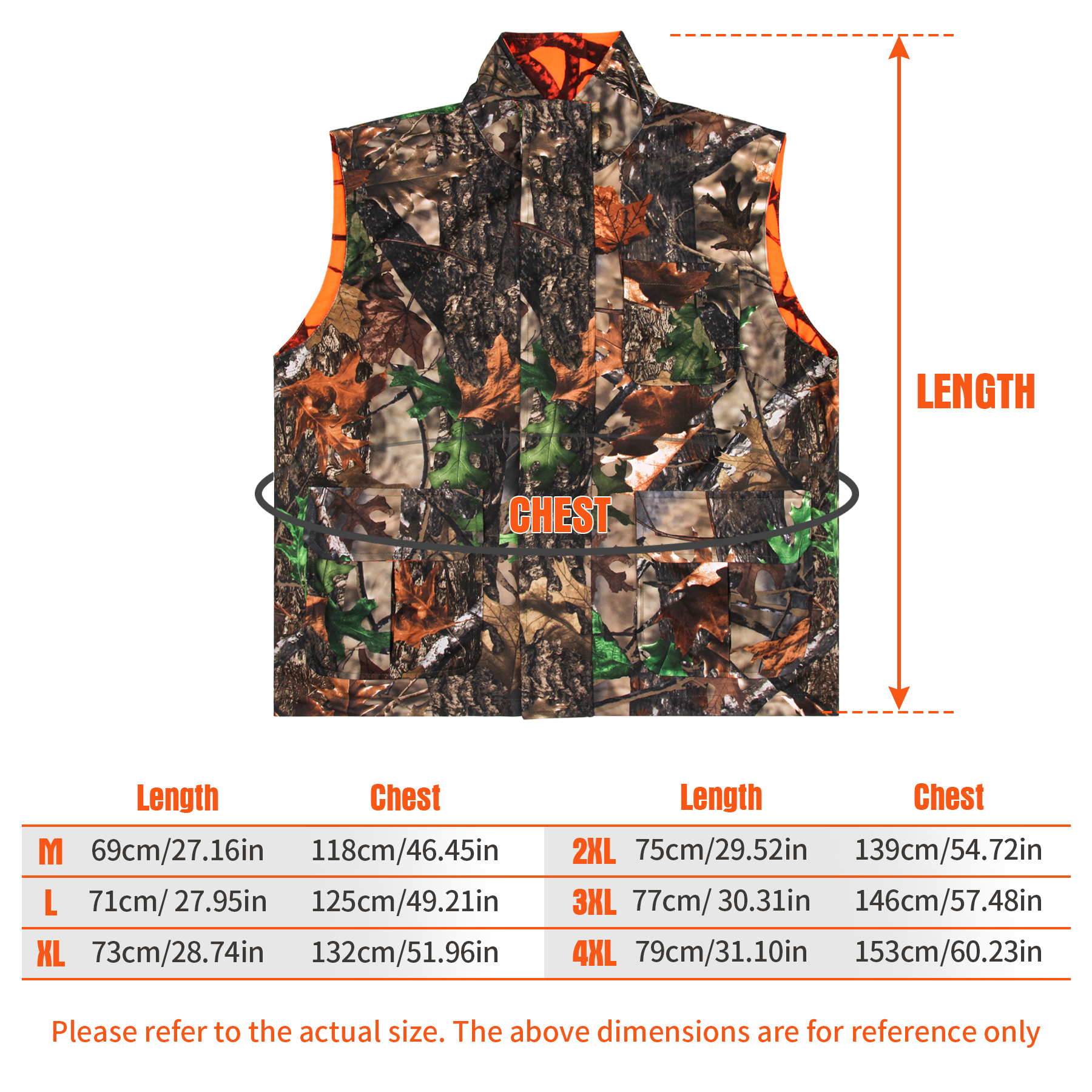 Orange Hunting Vest Men's Slee - Outdoor Hunting Coat review and price