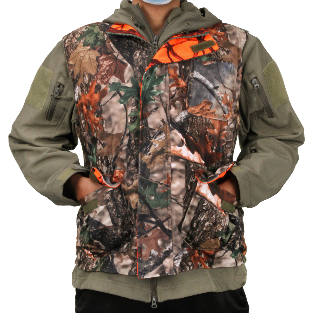 Orange Hunting Vest Men's Slee - Outdoor Hunting Coat review and price