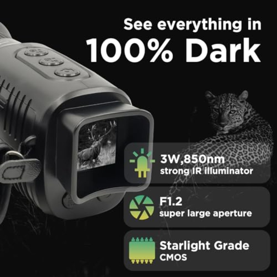 Night Vision Monocular, 1080p  - Monocular Night Vision review and price