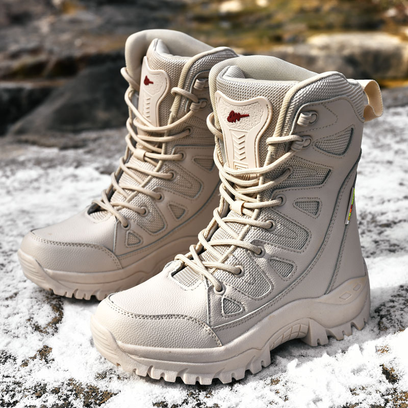 Beige Winter Outdoor Hiking Bo - Outdoor Hunting Boots For Men review and price