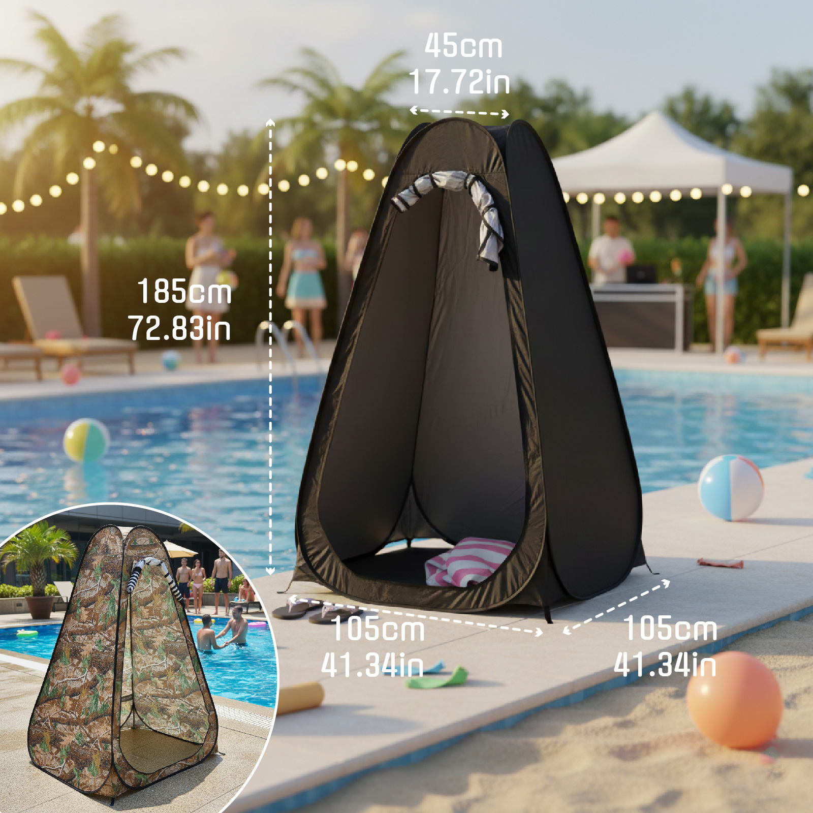 Portable Pop-Up Privacy Tent f - Outdoor Hunting Toilet review and price
