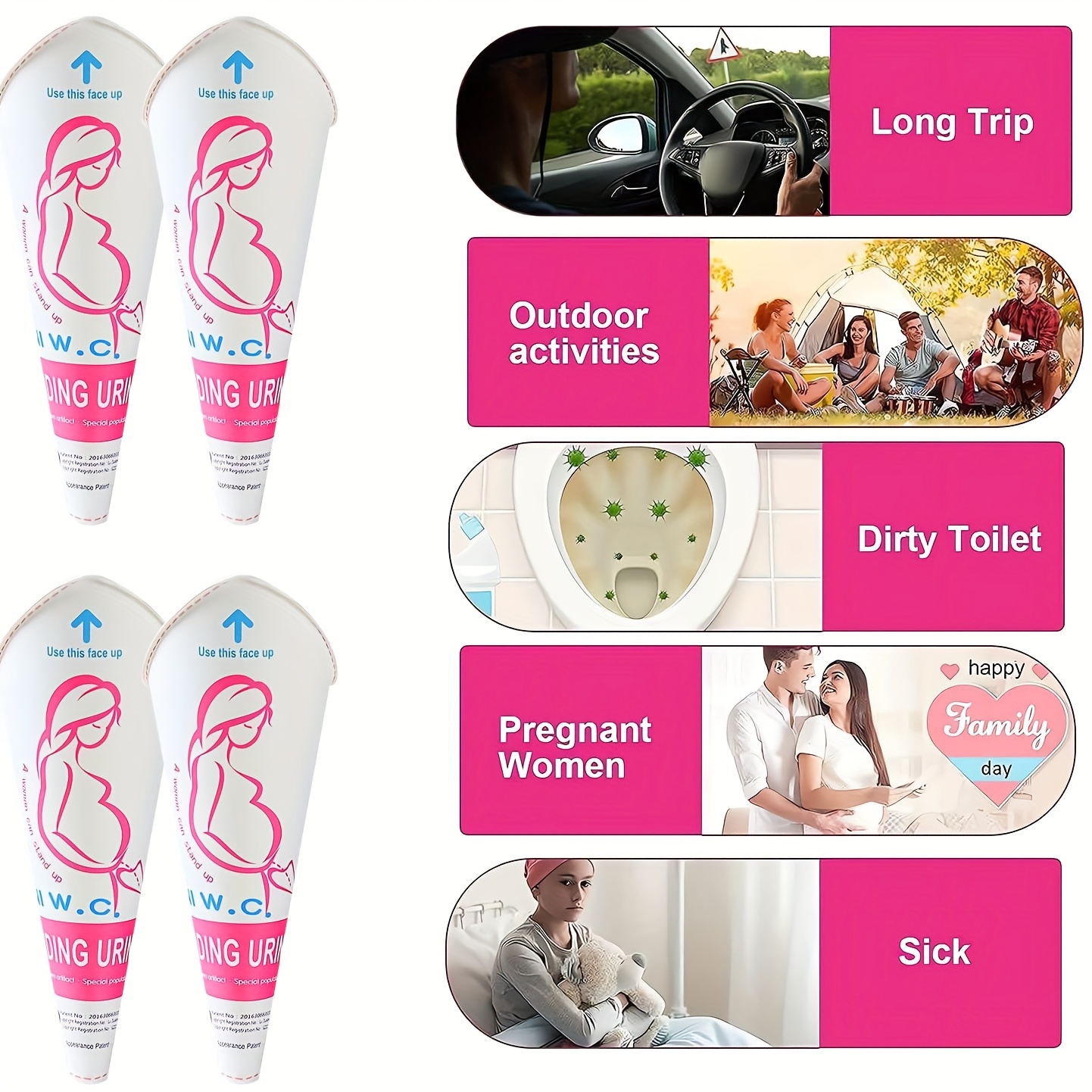 6-20pcs Disposable Female Urin - Outdoor Hunting Toilet review and price