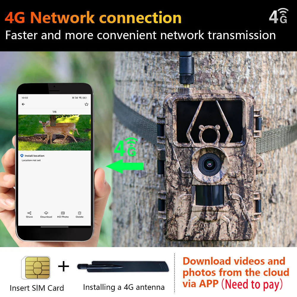 4G LTE Cellular Trail Camera 6 - Outdoor Hunting Camera Wireless review and price