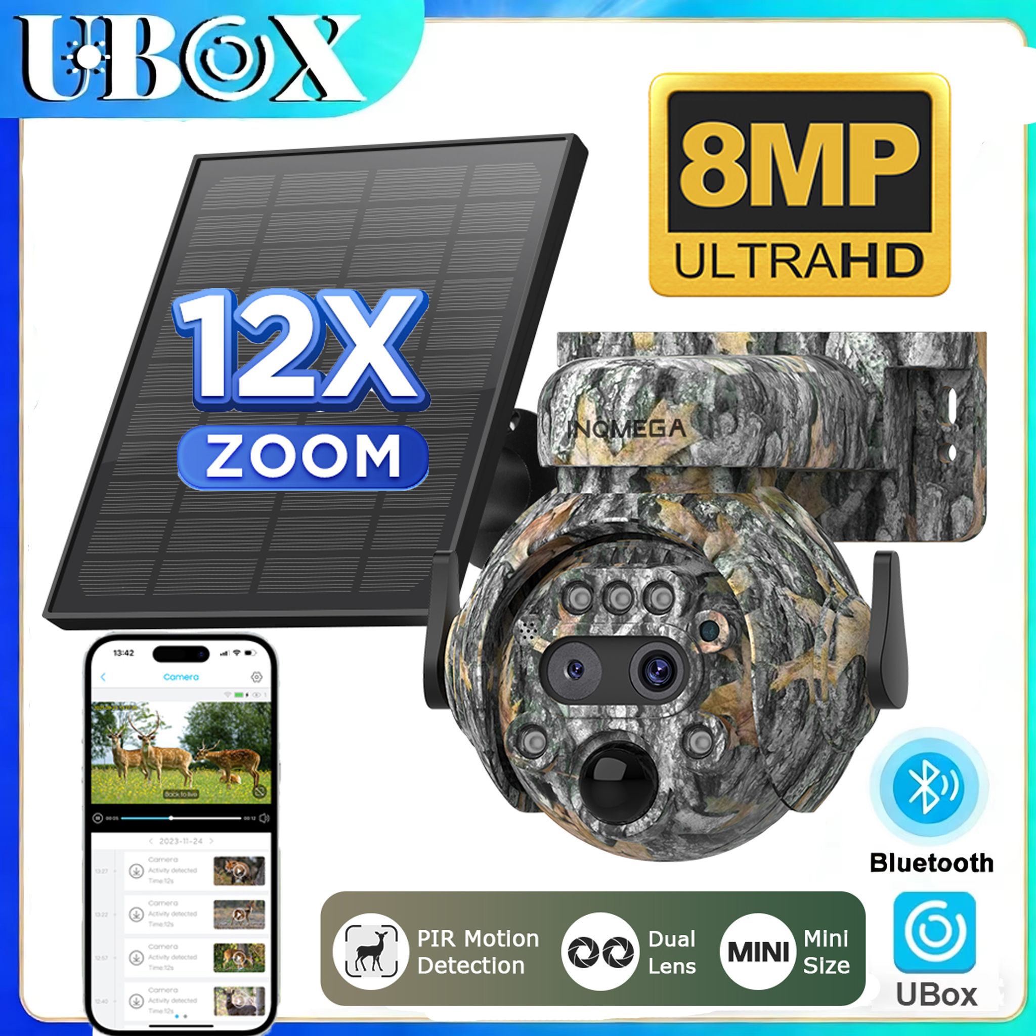 INQMEGA 4K 4G SIM Solar Securi - Trail Camera Infrared review and price