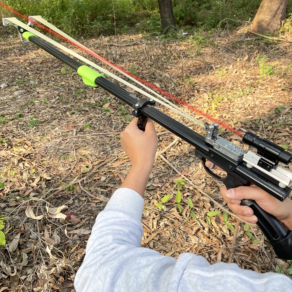 Laser guided precision slingsh - Outdoor Hunting Guide review and price