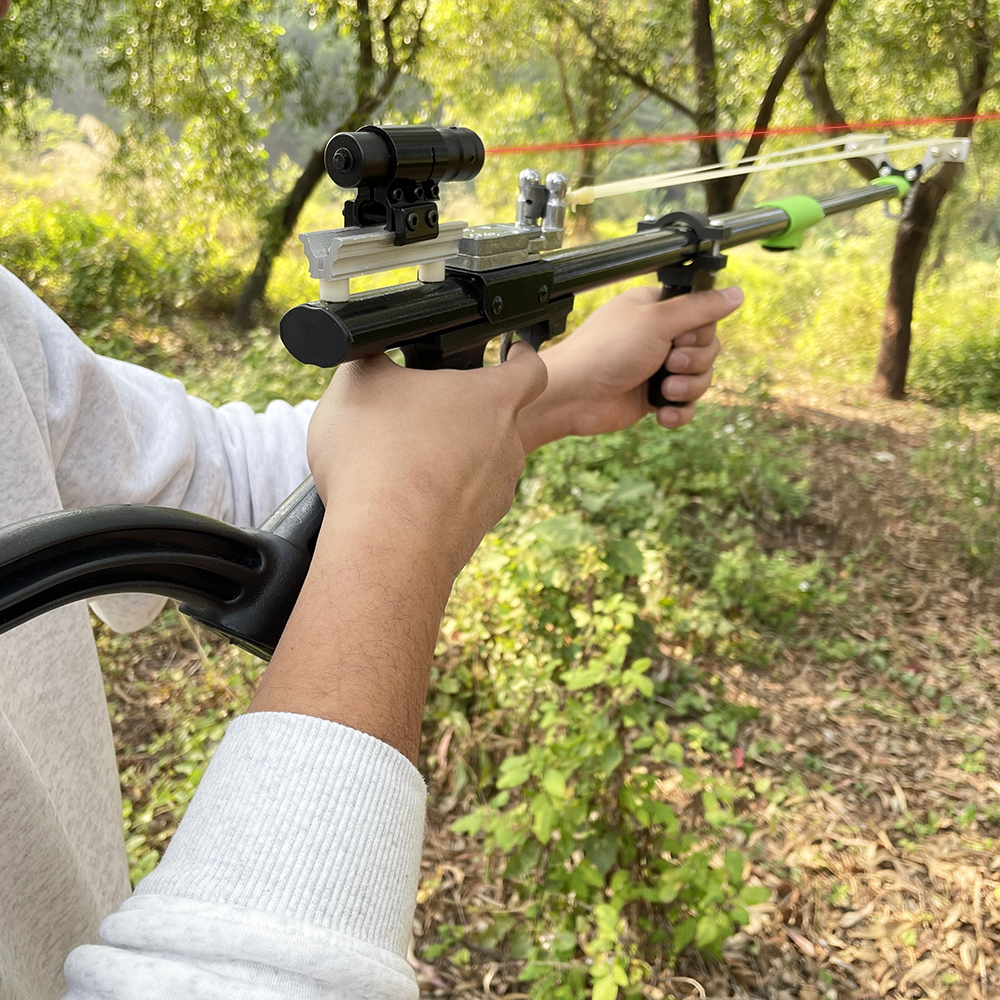 Laser guided precision slingsh - Outdoor Hunting Guide review and price