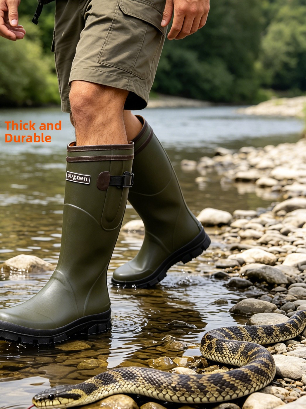 Thickened Rubber High-Tube Rai - Outdoor Hunting Boots For Men review and price